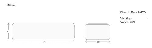 Sketch soffserie Bench 170