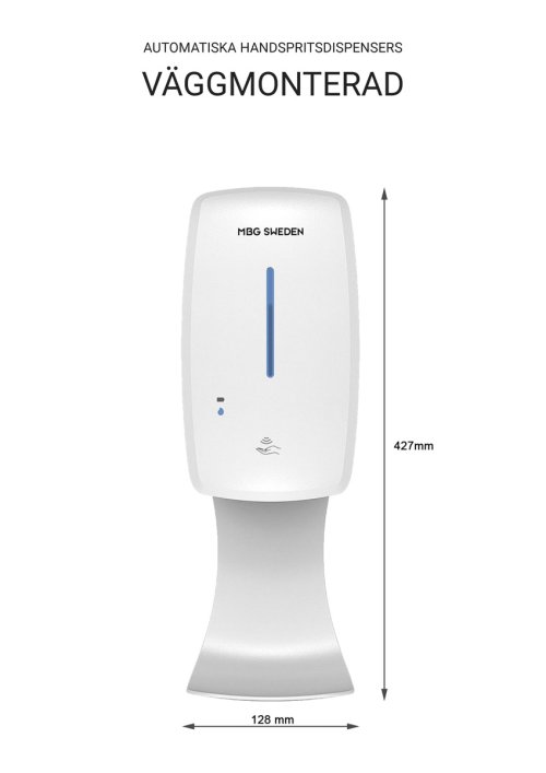 Handspritsdispenser automatisk,gel,vgg