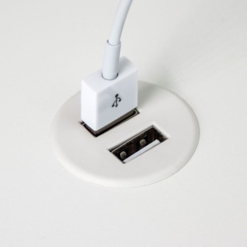 Powerdot Micro  30 mm USB,vit,svart metall