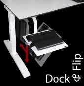 CPU-hllare Dock & Flip med glidskena 440 mm