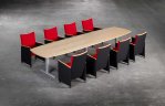  Konferensbord Snitsa 480 x 120 cm rundad/rak, komplett 